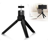 Emezddo Support de projecteur, mini trépied avec vis de 6,35 mm, base de Installation de projecteur en métal Rotule rotative à 360°, trépied pour caméscope, appareil photo reflex numérique, smartphone