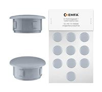 EMFA Bouchon Cache Trou 20 mm Gris - Capuchon Plastique obturateur pour Meubles et Trous de Fixation - 2 cm - Lot de 50 pièces