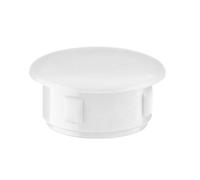 EMFA Bouchon Cache Trou 30 mm Blanc - Capuchon Plastique obturateur pour Meubles et Trous de Fixation - 3 cm - Lot de 25 pièces