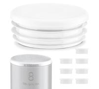 EMFA Bouchon pour Tube Rond 108 mm Blanc, 8 pièces