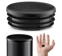 EMFA Bouchon pour Tube Rond 12 mm 5 pièces Noir Capuchon 1,2 cm