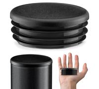 EMFA Bouchon pour Tube Rond 130 mm 5 pièces Noir Capuchon 1,3 cm