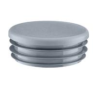 EMFA Bouchon pour Tube Rond 76 mm 1 pièce Gris Capuchon 7,6 cm | Bouchons de tuyau, embouts en plastique PE, pour tubes ronds, protection contre la saleté et l'humidité
