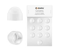 EMFA Cache-écrous M12 pour clé de 19 Blanc 50 pcs. Bouche-trou