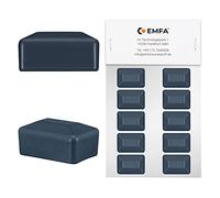 EMFA Capuchon pour poteau rectangulaire 60x40 mm Anthracite 10 pcs. 6x4 cm plastique Bouchons tube