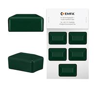 EMFA Capuchon pour poteau rectangulaire 60x40 mm Vert 10 pcs. 6x4 cm plastique Bouchons tube