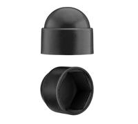 EMFA Lot de 100 capuchons de protection hexagonaux M10 pour vis (largeur de clé 17) - Noir