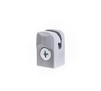 EMFA Supports de fil de tension avec vis pour clôture lot de 50 pieces Gris - Plastique polyéthylène - Accessoire pour grillage de jardin