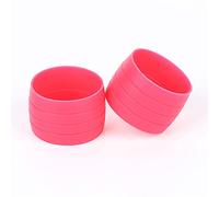 EMFGJ 1 Paire de Bouchons de Guidon de Vélo en Silicone, Rose, Résistant à la Chaleur, Flexible, Accessoires de Cyclisme