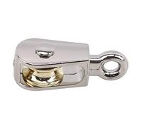 EMFGJ Double Poulie Simple Bloc en Alliage de Zinc Petite Poulie Rouleau Corde Corde Ligne De Lavage Poulie Lisse Câble Câble Corde,Poulie Fixe Simple de 36 mm