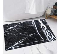 EMFSLA Tapis De Bain Antidérapant,Tapis Moelleux en Microfibre,Marbre, Pierres précieuses Naturelles Grunge Architecture marbrée nostalgique,Absorbant l'eau,Lavable en Machine,60x90 CM