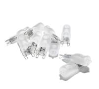 EMFYL Ampoules 10pcs Lampes LED Lampes givrées halogènes G9 Ampoule Dimmable 220V-240V 20W / 40 / 60W Verre halogène en Verre G9 2700K Blanc Chaud for lustres (Couleur : Warm White, Taille : 40W)