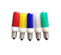 EMFYL Ampoules Lampe à Filament LED T13L E10 220V, Ampoule décorative Jaune/Rouge/Bleu/Vert, lumière ambiante, 20 pièces/lot(Vert)