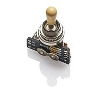 EMG Pickups »3-WAY B289 TOGGLE SWITCH - IVORY KNOB« Sélecteur de pickup pour Guitare Électrique de Gibson™-Style | 2 Câbles de connexion (court/long) | Bouton Ivory