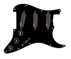 EMG Pickups »PRO SA - PICKGUARD SET - BLACK/BLACK« Pickguard/Pickup-Set Guitare Électrique | PU: SA/SA/SA | PG: Noir | PU: Noir