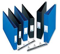 Emgee Réf 570450 Lot de 2 classeurs à anneaux en PVC 4 anneaux en D Noir Capacité 40 mm A3