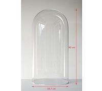 EMH Cloche en verre - Bocal d’exposition Grand format - 40 cm