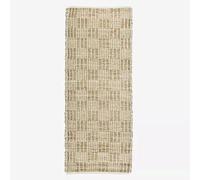 EMH Madam Stoltz Tapis tissé à la main en jonc de mer avec coton 70 x 200 cm