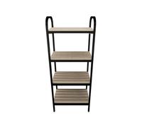 EMHELLE Étagère sur pied, étagère de rangement à 4 niveaux, étagère multifonctionnelle, pour cuisine, salon, salle de bain, couloir, 98 x 40 x 22 cm (style 1)
