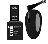EMI Salon Effect Jet Noire gel polish sans HEMA couleur longue durée utilisation à domicile lampe UV/LED/CCFL 9 ml