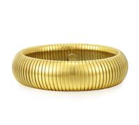 Emibele Bracelets en Acier au Acier Inoxydable Plaqué Or 18K,Ensemble de Bracelet Empilable pour Femmes,20mm Bracelets de Poignet Extensibles Superposés,Bijoux de Mains Exquis pour Fête Soirée Mariage