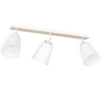 Emibig Atlas plafonnier 3x15 W blanc-bois 724/3