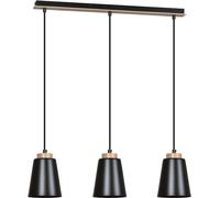 Emibig Bolero lampe suspendue 3x15 W noir-bois 442/3