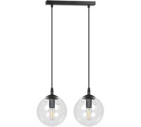 Emibig Cosmo lampe suspendue 2x10 W noir-transparent 711/2
