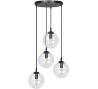 Emibig Cosmo lampe suspendue 4x10 W noir-transparent 711/4PREM