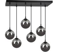 Emibig Cosmo lampe suspendue 6x10 W noir-graphite 712/6