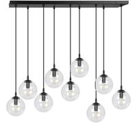Emibig Cosmo lampe suspendue x10 W noir-transparent 711/9