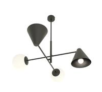 Emibig Hermes lampe suspendue 4x10 W blanc-noir 1347/4