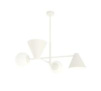 Emibig Hermes plafonnier 4x10 W blanc 1348/4