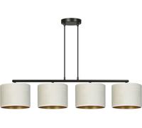 Emibig Hilde lampe suspendue 4x15 W blanc-noir-doré 1052/4