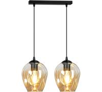 Emibig Istar lampe suspendue 2x15 W noir-ambre 677/2