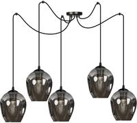 Emibig Level lampe suspendue 5x15 W noir-graphite 757/5