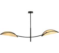 Emibig Lotus plafonnier 2x10 W noir-beige 1108/2