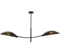 Emibig Lotus plafonnier 2x10 W noir-doré 1106/2