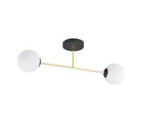 Emibig Magnum plafonnier 2x10 W noir-doré 1233/2