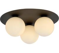 Emibig Solar plafonnier 3x10 W noir-opale 1127/3