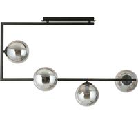 Emibig Soma plafonnier 4x10 W noir-fumé 1290/4