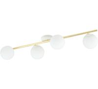 Emibig Splendi plafonnier 4x10 W blanc-doré-opale 1249/4