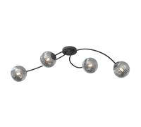 Emibig Vibra plafonnier 4x10 W noir-graphite 1399/4