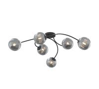 Emibig Vibra plafonnier 6x10 W noir-graphite 1399/6