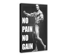 EMIGOS Arnold Schwarzenegger Affiche sur toile pour décoration de salon, chambre à coucher, style cadre, 40 x 60 cm