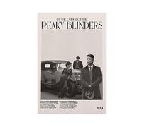 EMIGOS Peaky Blinders Poster sur toile vintage du milieu du siècle - Décoration murale pour salon, chambre à coucher - Style vintage - 40 x 60 cm