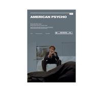 EMIGOS Poster du film American Psycho (2000) sur toile - Décoration murale pour salon, chambre à coucher - Style sans cadre - 30 x 45 cm