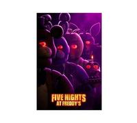 EMIGOS Poster du film Five Nights at Freddy's sur toile - Décoration de chambre à coucher - Paysage sportif - Décoration de bureau - Cadeau sans cadre - 20 x 30 cm