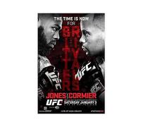 EMIGOS Poster sur toile Boxing-UFC 182 Jon Jones contre Daniel Cormier 2015 - Décoration pour chambre à coucher, bureau, chambre - Sans cadre - 50 x 75 cm