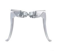 Emiif 1 paire de leviers de frein en alliage pour guidon de 22 à 24 mm de diamètre, léger et facile à installer avec tournevis hexagonal, couleur argent